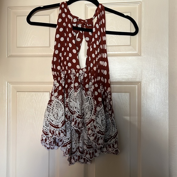 Free people Rust Halter Top - Picture 3 of 5